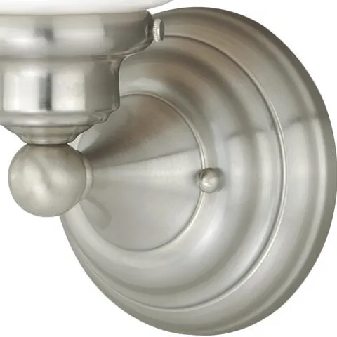 Outlet Patriot Lighting® Huntley Satub Nickel 1 Light Vanity Light