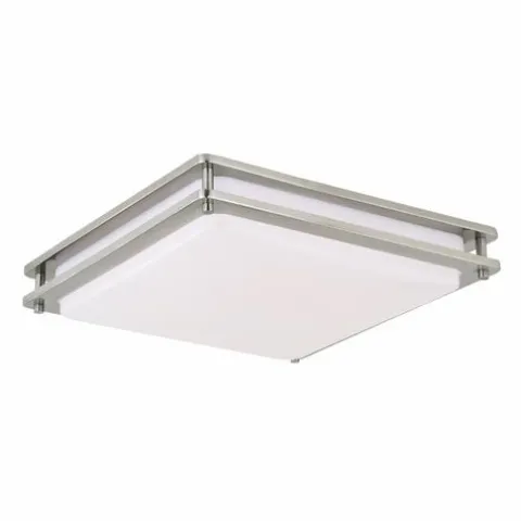 Outlet Patriot Lighting® Horizon Satin Nickel Flush Mount Ceiling Light