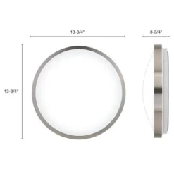 Outlet Patriot Lighting® Lato Satin Nickel Integrated Led Flush Mount Ceiling Light