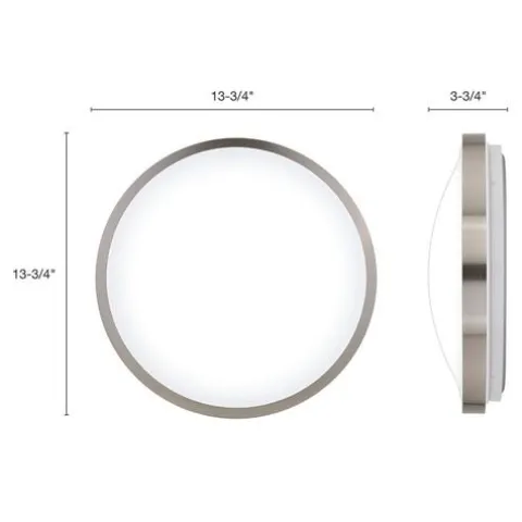 Outlet Patriot Lighting® Lato Satin Nickel Integrated Led Flush Mount Ceiling Light