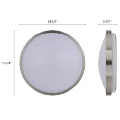 Outlet Patriot Lighting® Lato Satin Nickel Integrated Led Flush Mount Ceiling Light