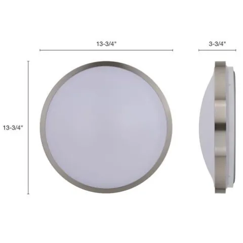 Outlet Patriot Lighting® Lato Satin Nickel Integrated Led Flush Mount Ceiling Light