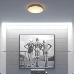 Outlet Patriot Lighting® Lato Satin Nickel Integrated Led Flush Mount Ceiling Light