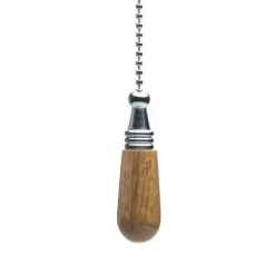 Outlet Patriot Lighting® Pecan With Chrome Pull Chain