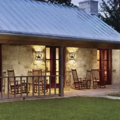 Outlet Patriot Lighting® Ranch Burnished Bronze Outdoor Wall Light