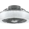 Outlet Patriot Lighting™ Swank 16″ Gray Indoor Integrated Led Fandelier
