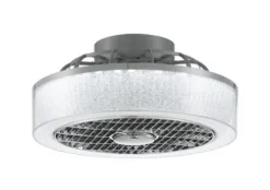 Outlet Patriot Lighting™ Swank 16″ Gray Indoor Integrated Led Fandelier