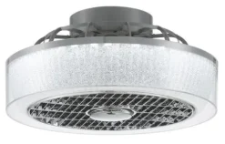 Outlet Patriot Lighting™ Swank 16″ Gray Indoor Integrated Led Fandelier