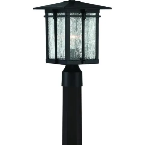 Outlet Patriot Lighting® Wren Matte Black Post Light
