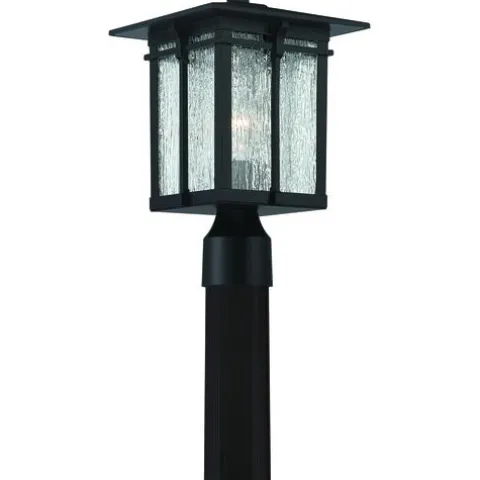 Outlet Patriot Lighting® Wren Matte Black Post Light