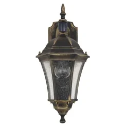 Outlet Patriot Lighting® Weathered Bronze Motion Sensor Outdoor Security Wall Light