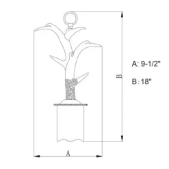 Outlet Patriot Lighting® Yoho Black Walnut Mini Pendant