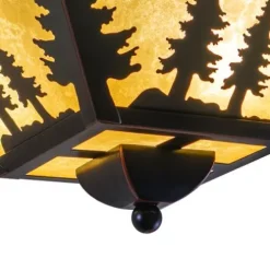 Outlet Patriot Lighting® Yosemite Burnished Bronze Flush Mount Ceiling Light