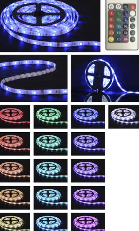 Promo Patriot Lighting® 9.8′ Color-Changing Flexible Plug-In Led Tape Light
