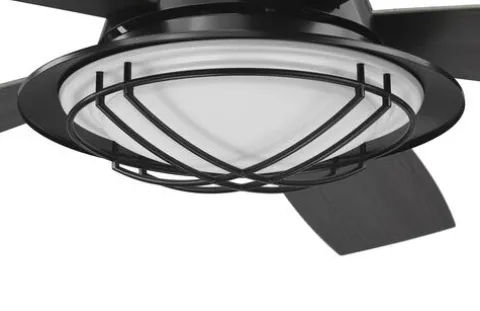 Promo Patriot Lighting™ 54″ Tess Matte Black Indoor/Outdoor Integrated Led Ceiling Fan