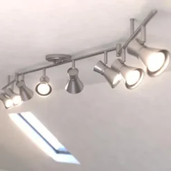 Promo Patriot Lighting® Alto Brushed Nickel Led Flush Mount Ceiling Light