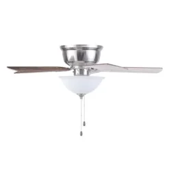 Promo Patriot Lighting™ Austin 42″ Brushed Nickel Indoor Led Ceiling Fan