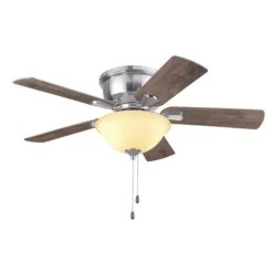 Promo Patriot Lighting™ Austin 42″ Brushed Nickel Indoor Led Ceiling Fan
