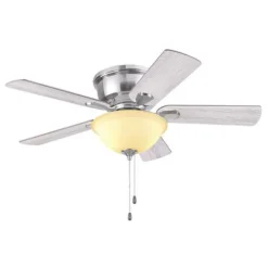 Promo Patriot Lighting™ Austin 42″ Brushed Nickel Indoor Led Ceiling Fan