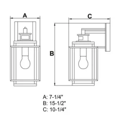 Promo Patriot Lighting® Dualux® Hyde Park Espresso Bronze Outdoor Wall Light