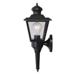 Promo Patriot Lighting® Dualux Brookline Iii Black Motion Sensor Outdoor Security Wall Light