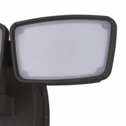 Promo Patriot Lighting® Dualux Bronze Led Triple Head Outdoor Security Flood Light