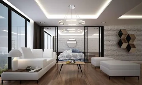Promo Patriot Lighting® Fanton Chrome Integrated Led Pendant