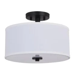 Promo Patriot Lighting® Fabian Bronze 2-Light Semi-Flush Mount Ceiling Light