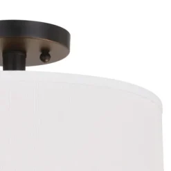 Promo Patriot Lighting® Fabian Bronze 2-Light Semi-Flush Mount Ceiling Light