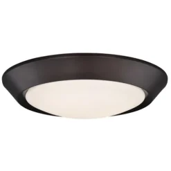 Promo Patriot Lighting® Fulton Bronze Integrated Led Flush Mount Ceiling Light 2-Pack