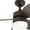 Promo Patriot Lighting™ Gibson Street 30″ Bronze Indoor Led Ceiling Fan
