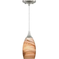 Promo Patriot Lighting® Milano Satin Nickel Mini Pendant