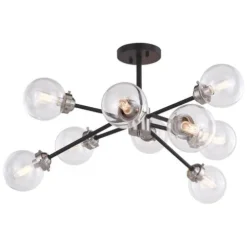 Promo Patriot Lighting® Orbit Oil Rubbed Bronze 9 Light Semi-Flush Mount Ceiling Light