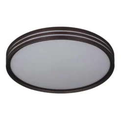 Promo Patriot Lighting® Ronald Bronze Integrated Led Flush Mount Ceiling Light