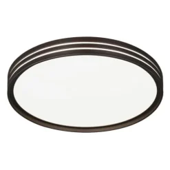 Promo Patriot Lighting® Ronald Bronze Integrated Led Flush Mount Ceiling Light