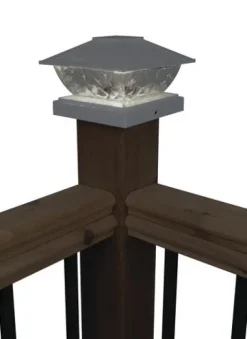 Promo Patriot Lighting® Solar Integrated Led Lakota White Post Cap Landscape Light – 2-Pack