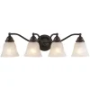 Promo Patriot Lighting® Standford Oil Burnished Bronze 4 Light Vanity Light