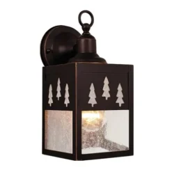 Promo Patriot Lighting® Trees Burnished Bronze Outdoor Wall Light