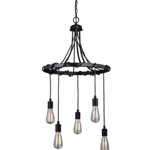Promo Patriot Lighting® Wallis 5-Light Dark Bronze Chandelier