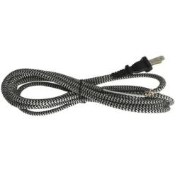 Top 10 Patriot Lighting® 8 Foot Black/White Woven Fabric Lamp Cord With Plug