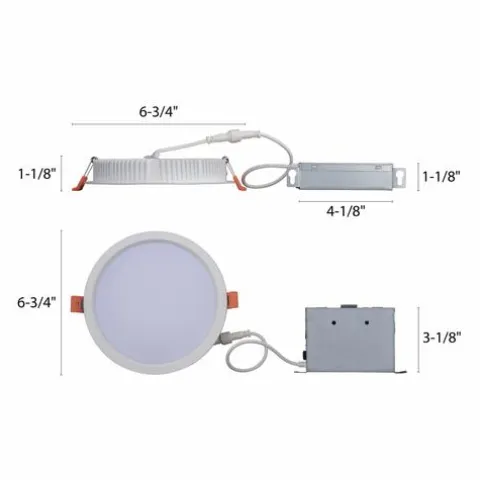 Top 10 Patriot Lighting® 6-3/4″ Integrated Led High Output Ultra-Thin Downlight