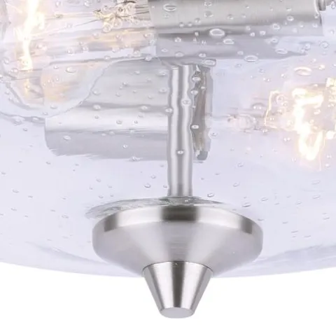 Top 10 Patriot Lighting® Caylon Brushed Nickel 2-Light Flush Mount Ceiling Light