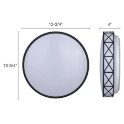 Top 10 Patriot Lighting® Criss Black Integrated Led Flush Mount Ceiling Light