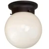 Top 10 Patriot Lighting® Globe Bronze 1-Light Flush Mount Ceiling Light