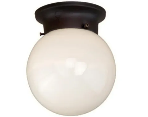 Top 10 Patriot Lighting® Globe Bronze 1-Light Flush Mount Ceiling Light