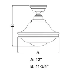 Top 10 Patriot Lighting® Huntley Oil Rubbed Bronze Semi-Flush Mount Ceiling Light