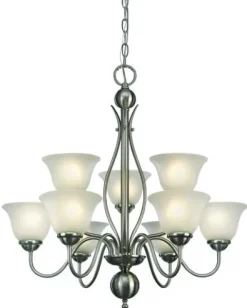 Top 10 Patriot Lighting® Irelyn 9-Light Brushed Nickel Chandelier