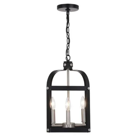 Top 10 Patriot Lighting® Jazel Matte Black & Brushed Nickel 4-Light Pendant