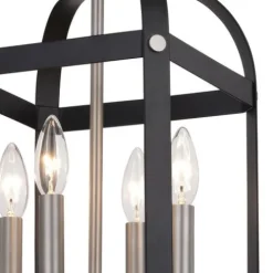 Top 10 Patriot Lighting® Jazel Matte Black & Brushed Nickel 4-Light Pendant