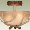 Top 10 Patriot Lighting® Lodge Noachian Stone 3-Light Semi-Flush Mount Ceiling Light